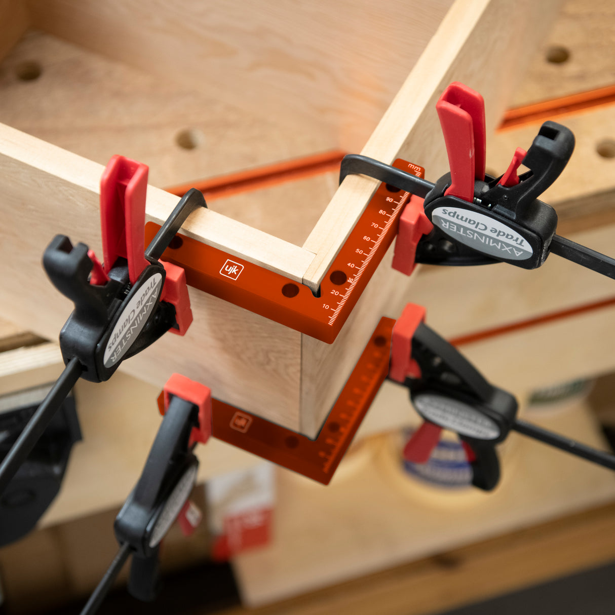 UJK Assembly Squares 100mm With Clamping Holes(2)