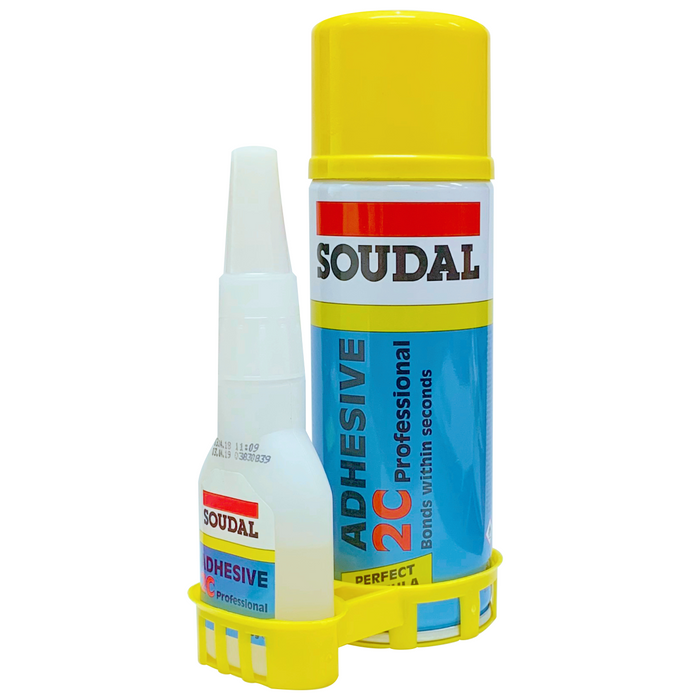 Soudal 2C Adhesive CA Glue 50g + 200ml Kits (Aerosol Activator)