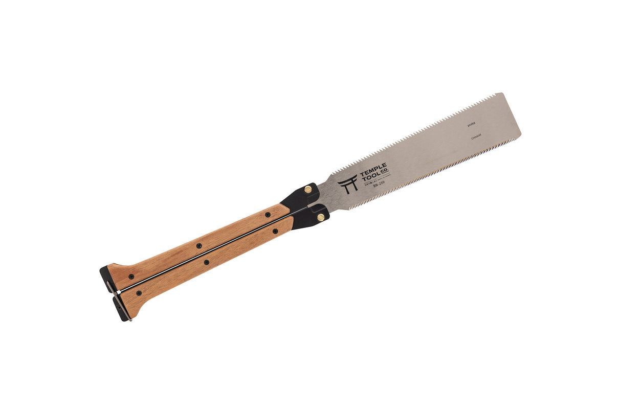 Temple Tool Co Japanese Folding Butterfly Saw | Rip-Cut & Crosscut | 210mm