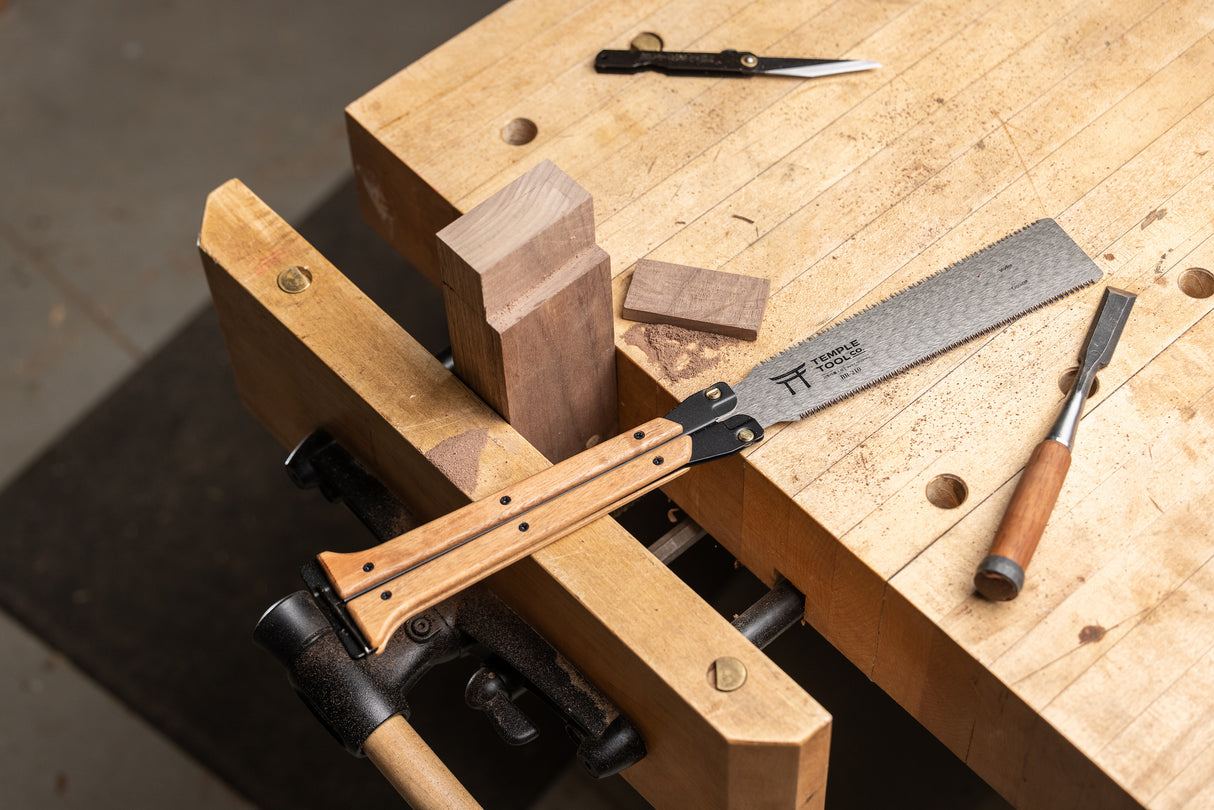 Temple Tool Co Japanese Folding Butterfly Saw | Rip-Cut & Crosscut | 210mm