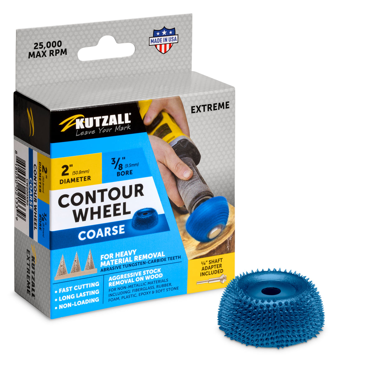 Kutzall 2" Contour Wheel - 3/8" Bore