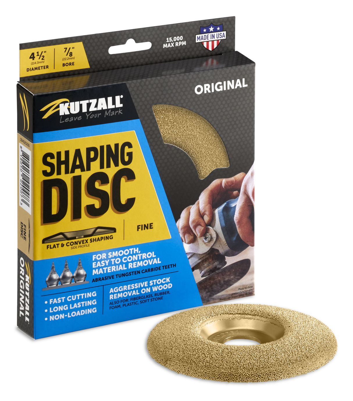 Kutzall 4-1/2"/ 115mm Shaping Disc - 7/8" Bore