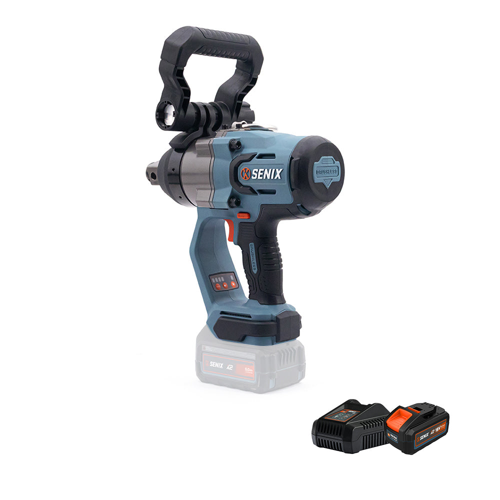 Senix X2 18V 1" 2000Nm Brushless Impact Wrench Kit