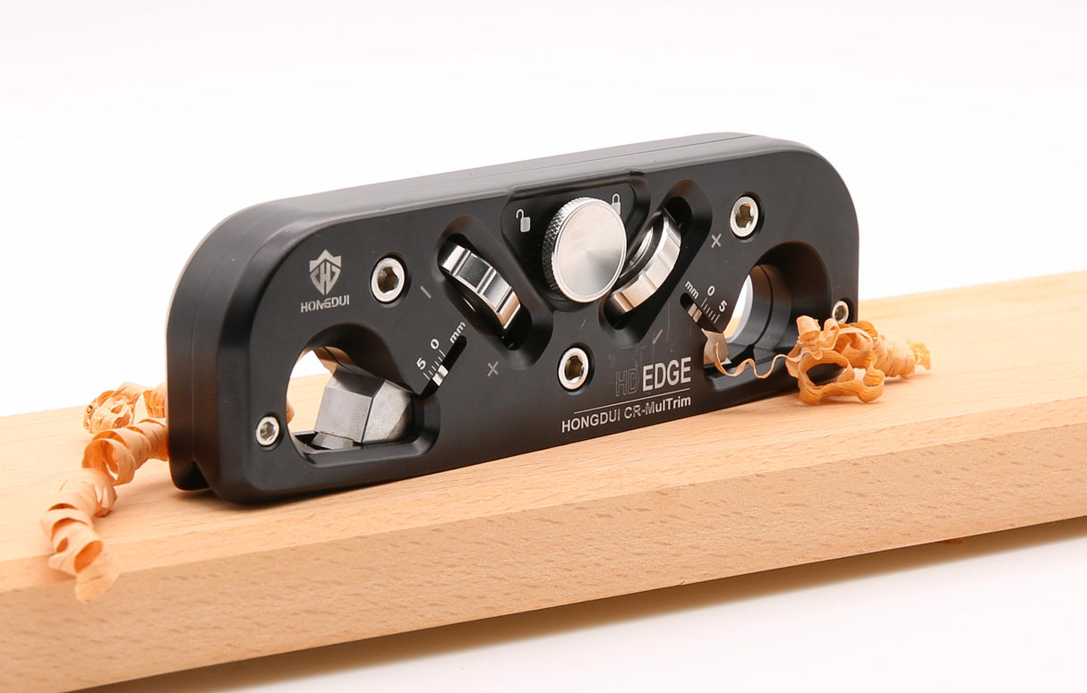 2 In 1 Chamfer & Roundover Edge Plane - Includes 3 Carbide Inserts - By Hongdui Tools