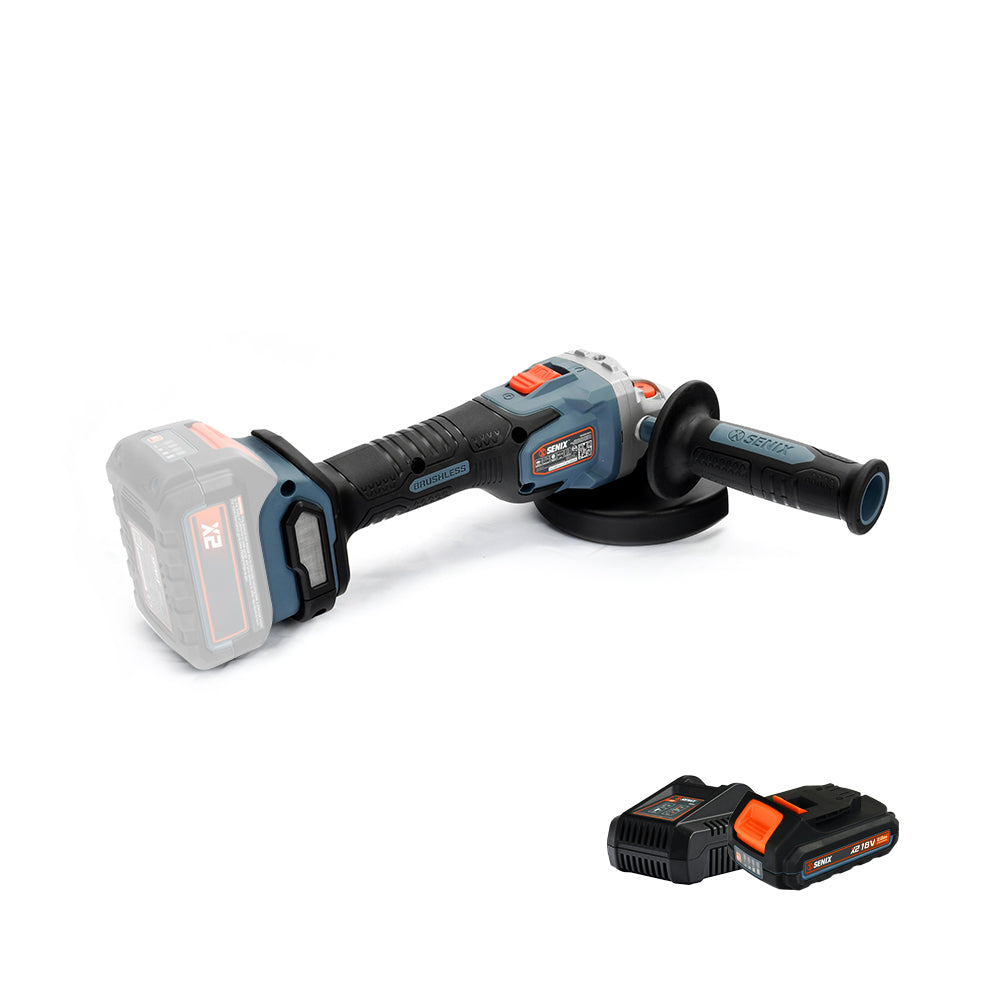 Senix X2 18V 125mm Angle Grinder Kit