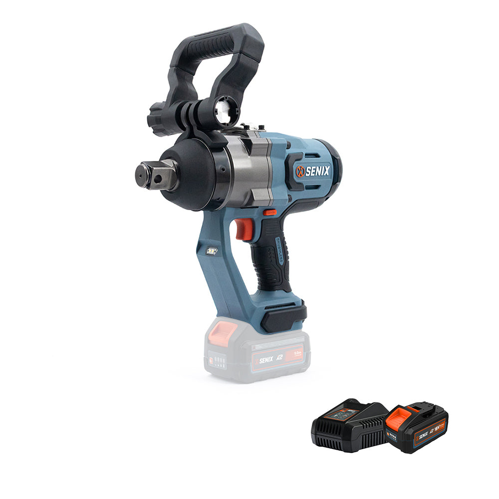 Senix X2 18V 1" 2000Nm Brushless Impact Wrench Kit