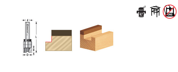 45475 Amana Tool Carbide Tipped Flush Trim Plunge Bit