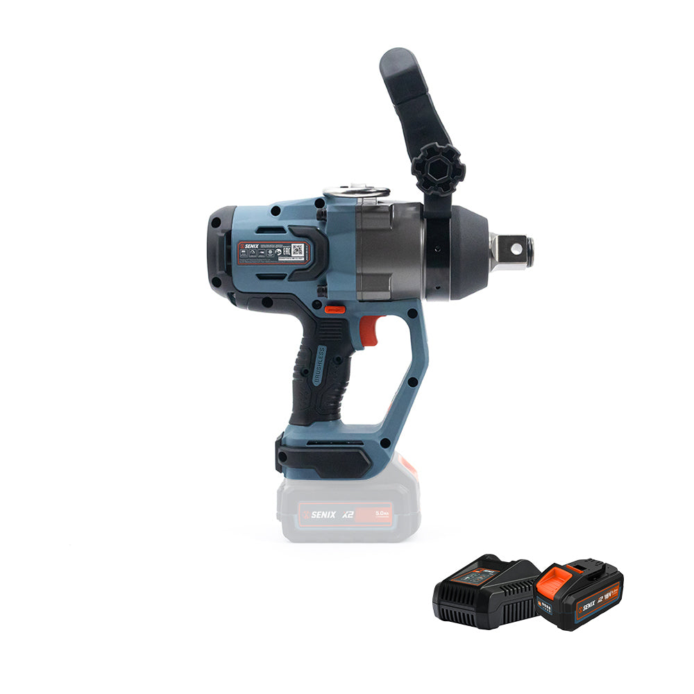 Senix X2 18V 1" 2000Nm Brushless Impact Wrench Kit