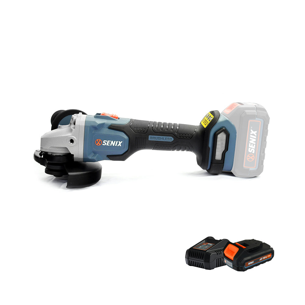 Senix X2 18V 125mm Angle Grinder Kit