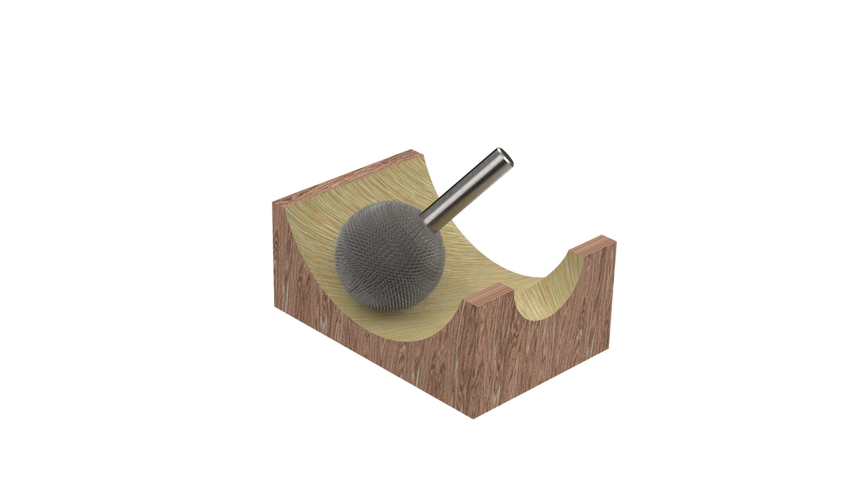 Kutzall 1" Sphere Burr - 1/4" Shank