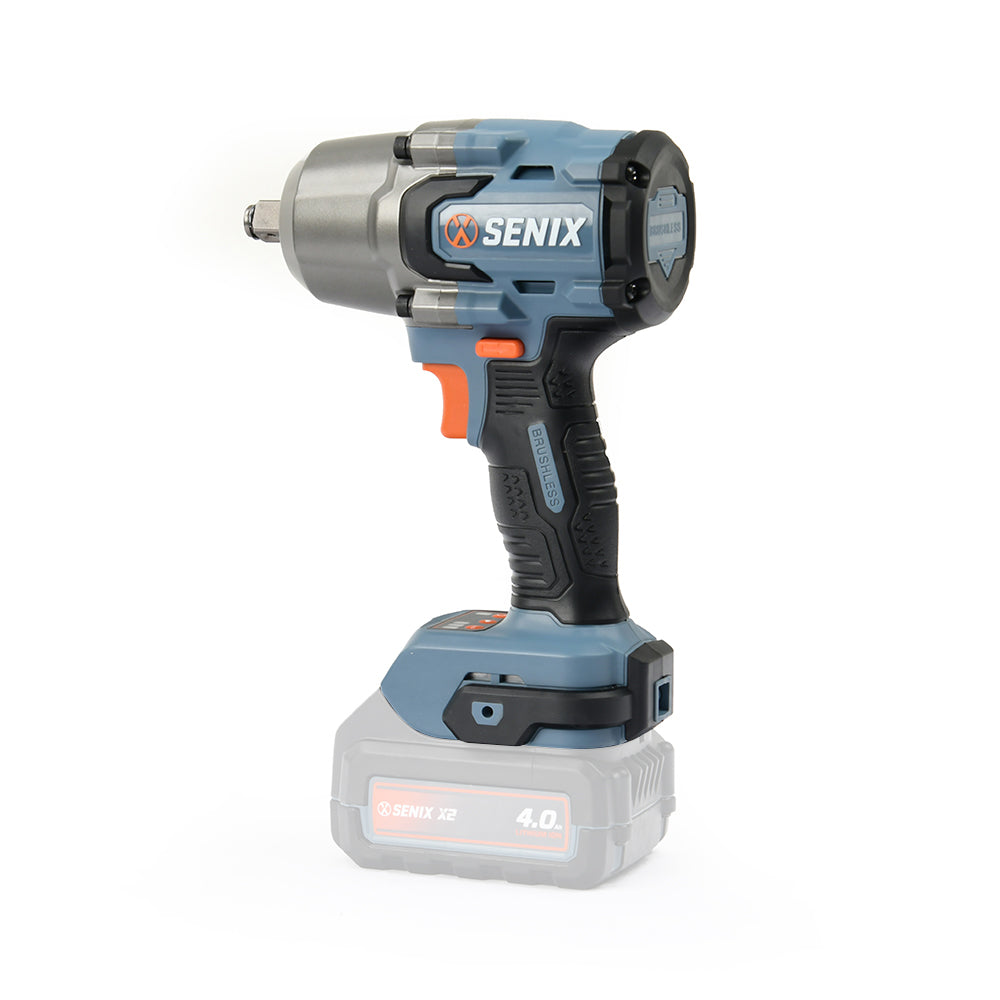 Senix X2 18V 1/2" 750Nm Brushless Impact Wrench Skin