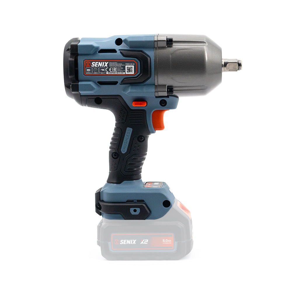 Senix X2 18V 1/2" 1000Nm Brushless Impact Wrench Skin