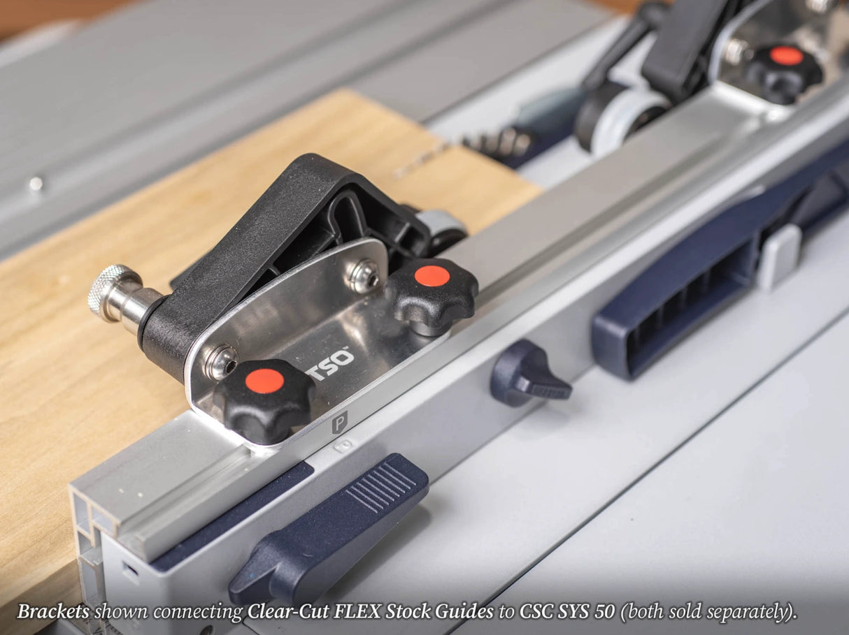 TSO Products CSC SYS 50 Rip Fence Bracket for Clear Cut FLEX Stock Guides (Pair)