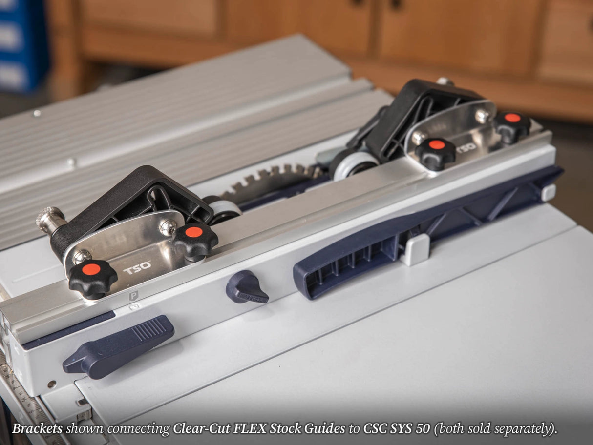 TSO Products CSC SYS 50 Rip Fence Bracket for Clear Cut FLEX Stock Guides (Pair)