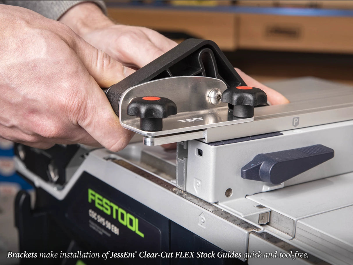 TSO Products CSC SYS 50 Rip Fence Bracket for Clear Cut FLEX Stock Guides (Pair)