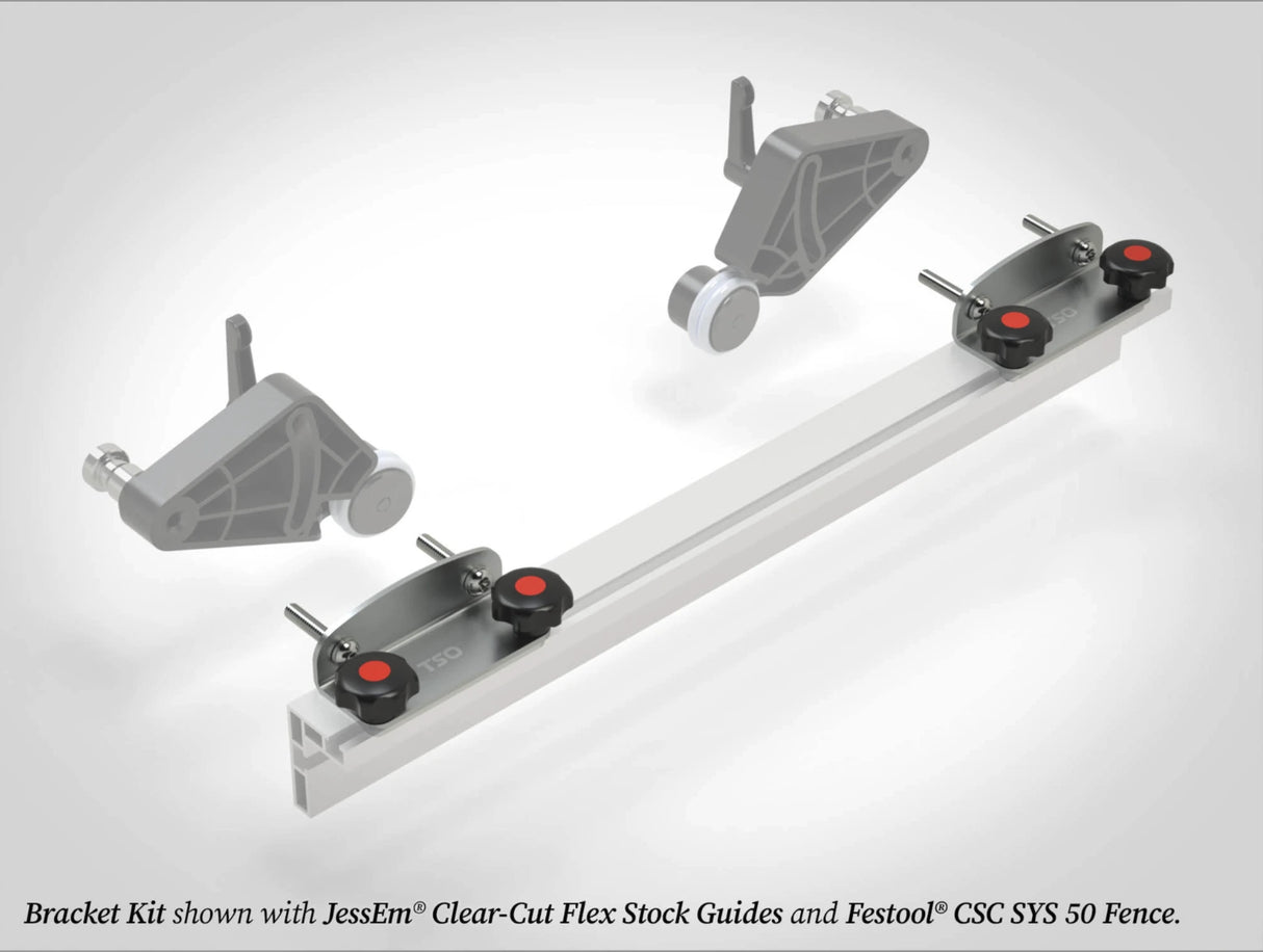 TSO Products CSC SYS 50 Rip Fence Bracket for Clear Cut FLEX Stock Guides (Pair)