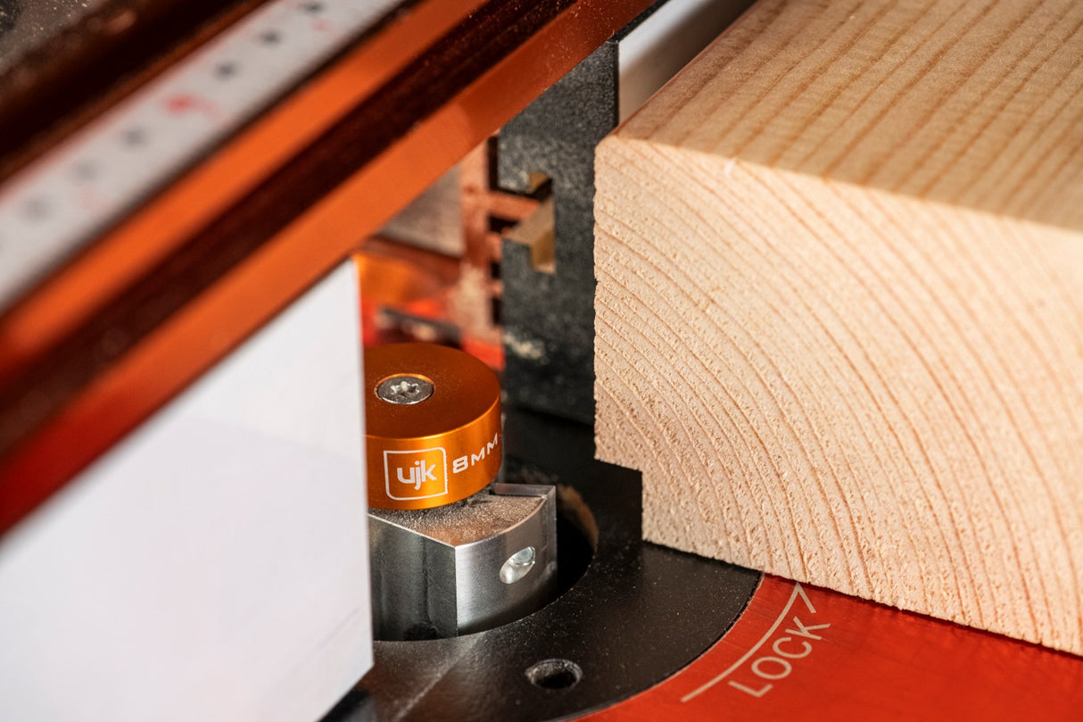 UJK Two Wing Rebate Cutter Metric Collar Set - 1/2" Shank