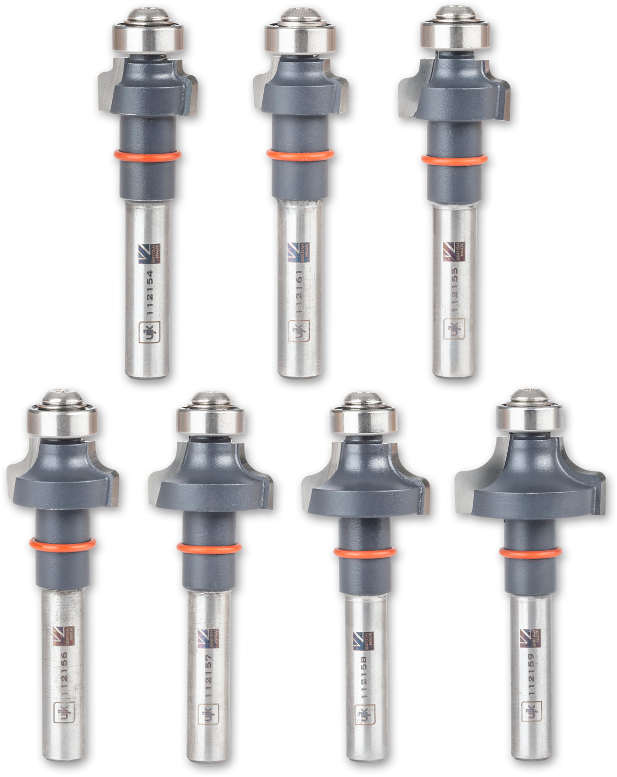 UJK Round Over Router Bit Set - 1/4" Shank