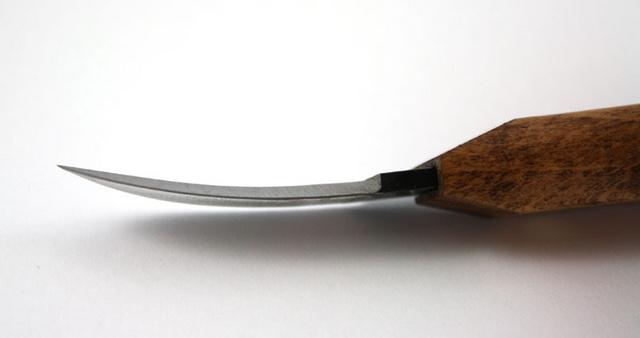 Narex PROFI Bent Carving Knife - 45mm Blade for Woodcarving