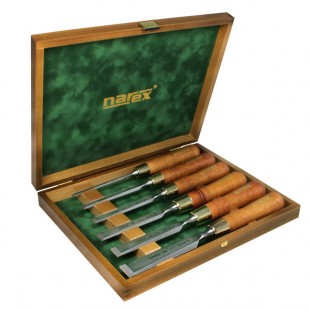 Narex Set of 6 Premium Bevel Edge Cabinet Chisels