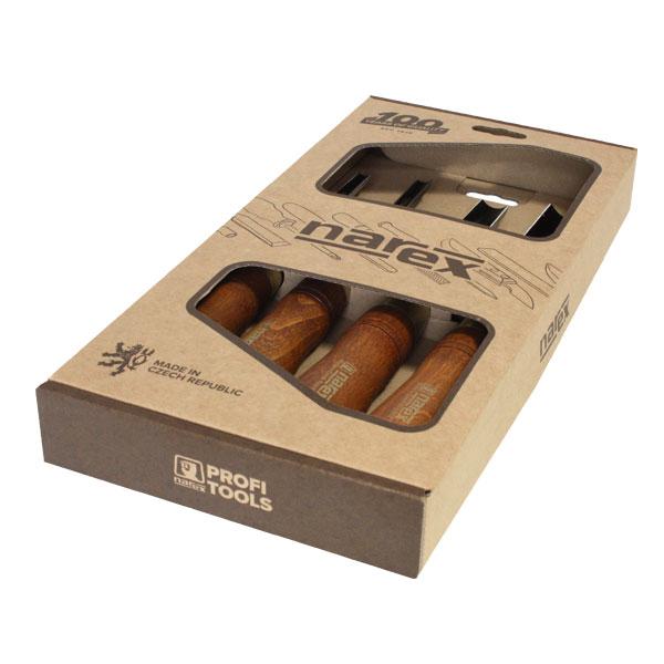 Narex Premium Firmer Gouge Chisels - Set of 4