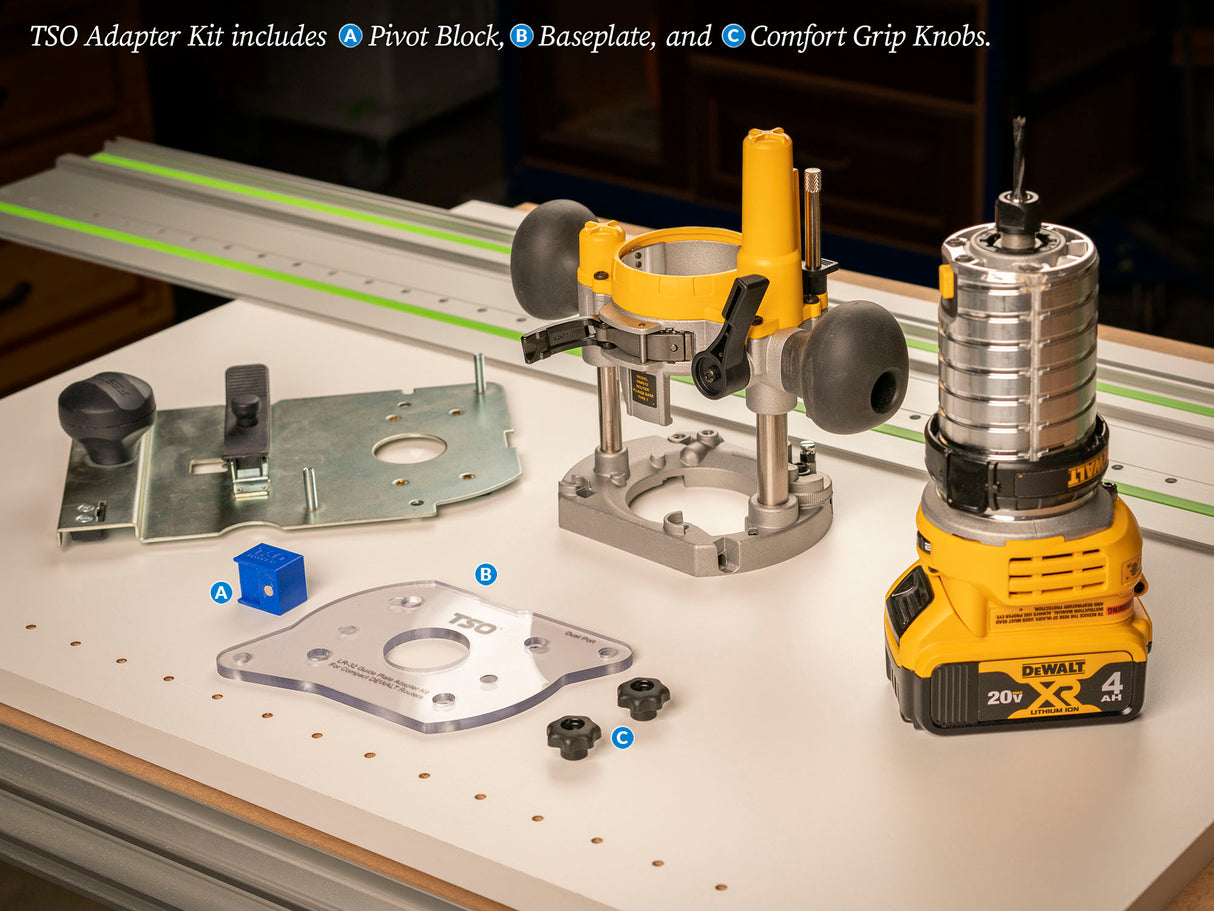 TSO Products LR 32 Guide Plate Adapter Kit, DEWALT