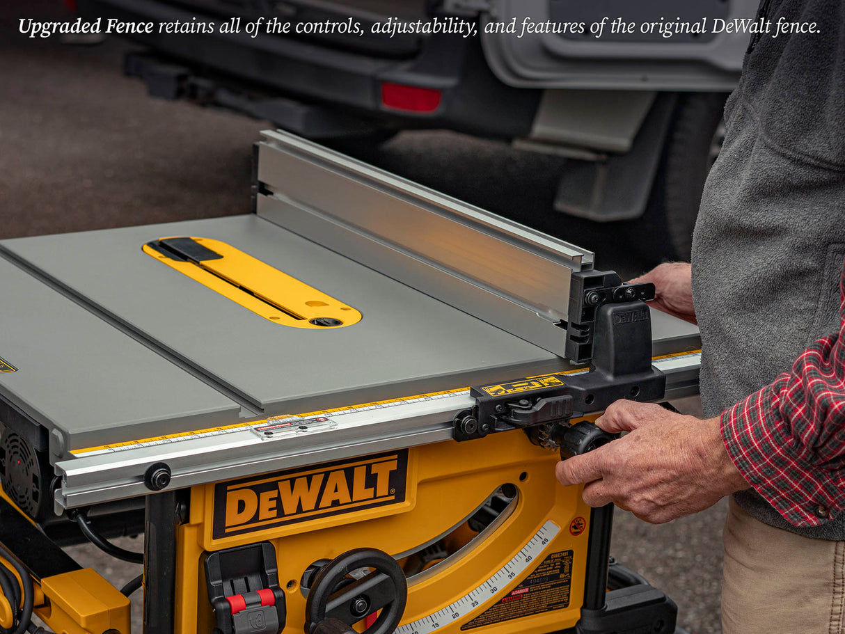 TSO Products Rip Fence with T-Slots for 250mm / 10" DEWALT Jobsite Table Saw (DWE7491-XE / DWE7491RS)