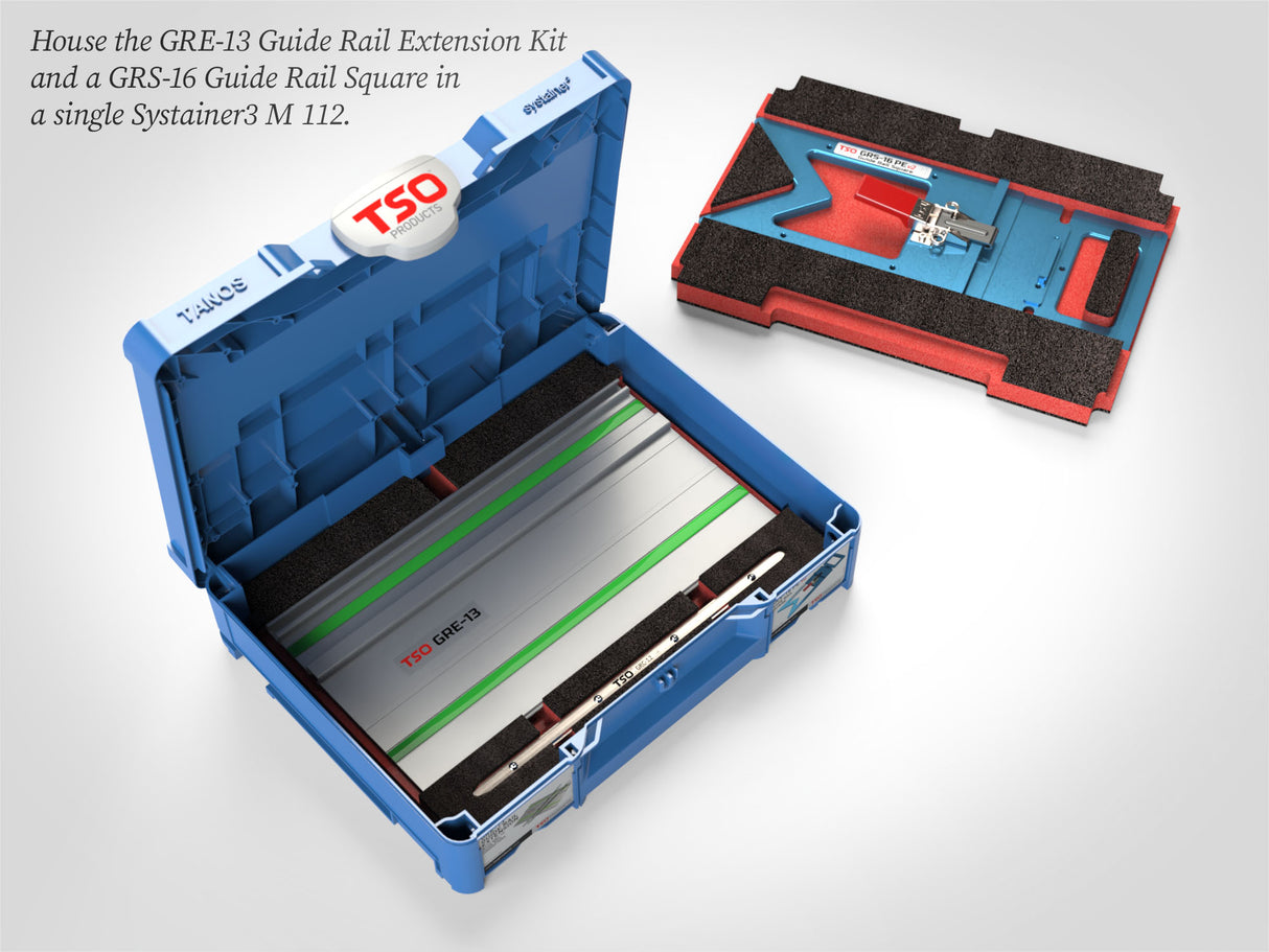 TSO Products Systainer Foam Insert Set for GRE-13 Guide Rail Extension and GRS-16 Guide Rail Squares