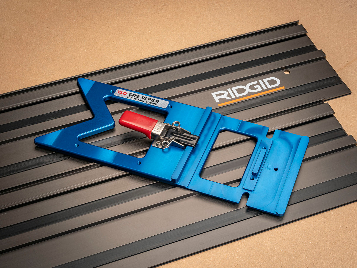 TSO Products GRS-16 PE R Guide Rail Square for AEG/RIDGID Track Saws