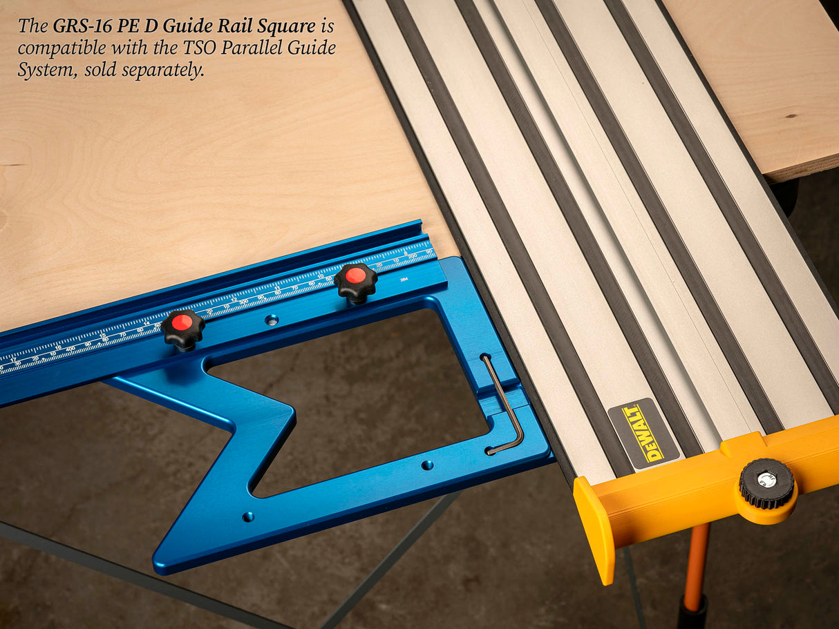 TSO Products GRS-16 PE D Guide Rail Square suits Dewalt