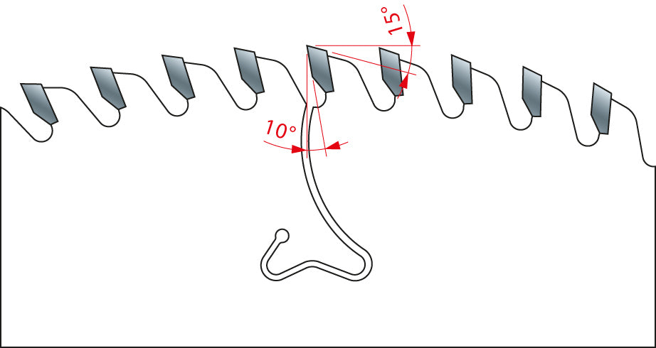 Freud Industrial Thin Kerf General Purpose Circular Saw Blade - 250mm Diameter - 80 Tooth - 30mm Bore - LU1I 0301