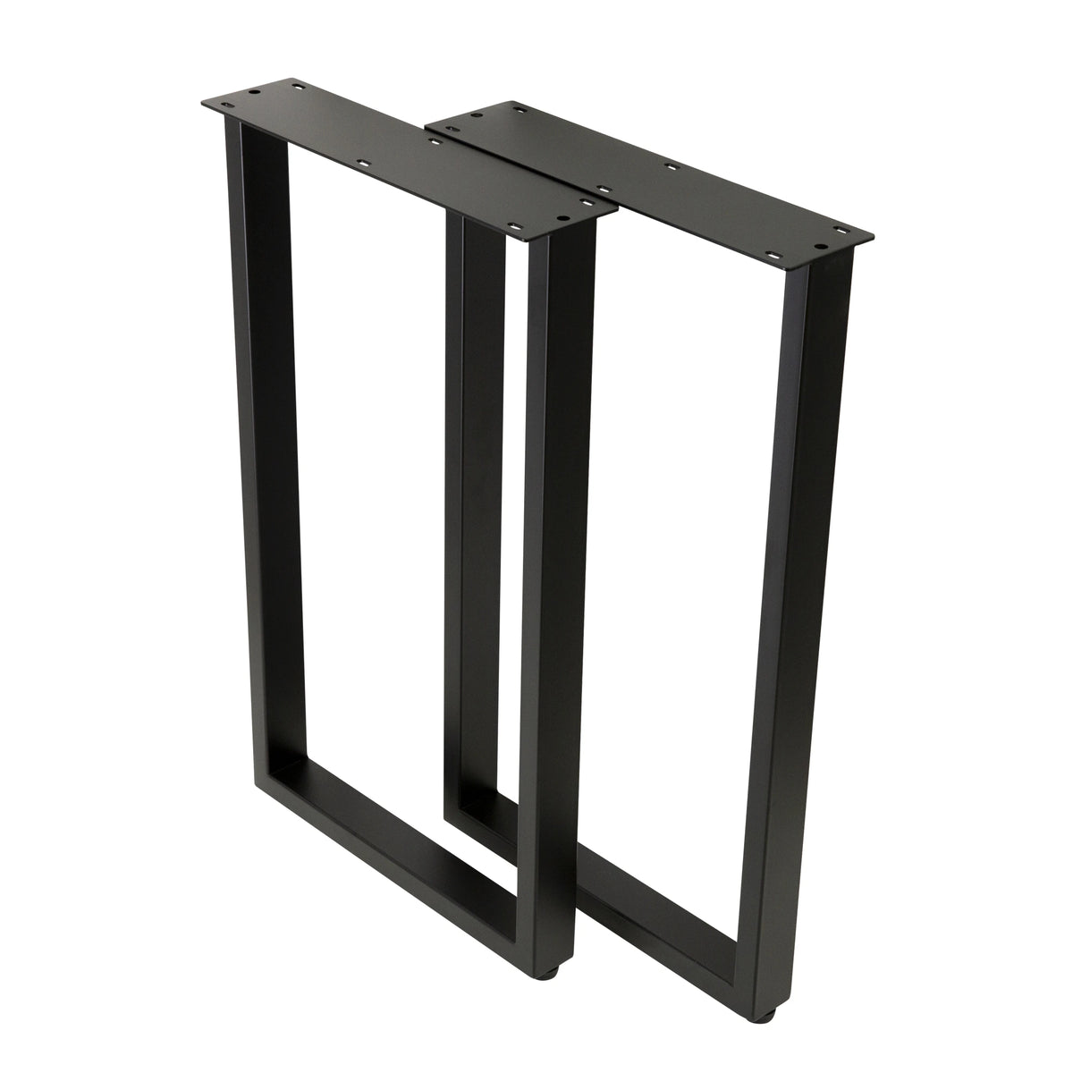Matt black U Shape Rectangular End Table Legs 400x400x710mm - 50x25 from Hammer Roo
