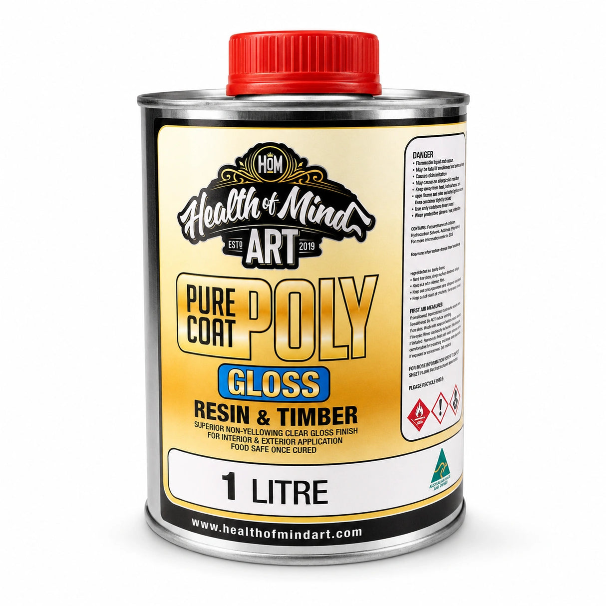Pure Coat Polyurethane (Food Safe & UV Resistant) | Health of Mind Art