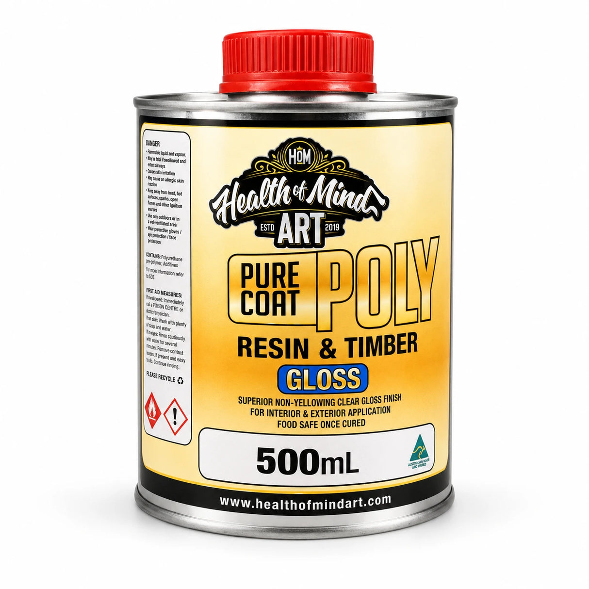 Pure Coat Polyurethane (Food Safe & UV Resistant) | Health of Mind Art