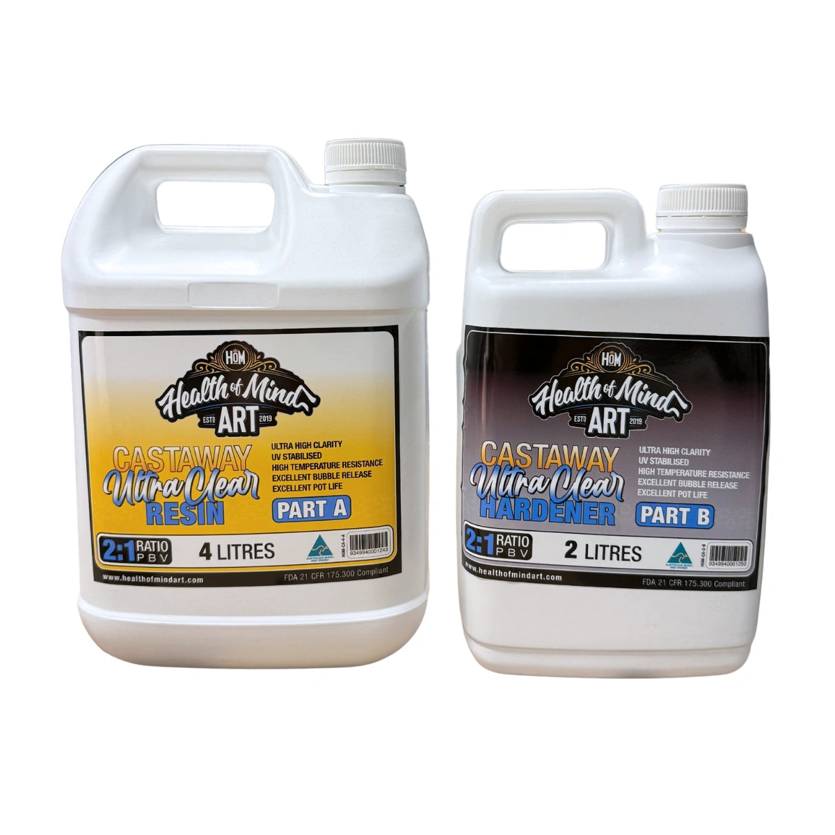 Cast Away Ultra Clear Resin 6L | Health of Mind