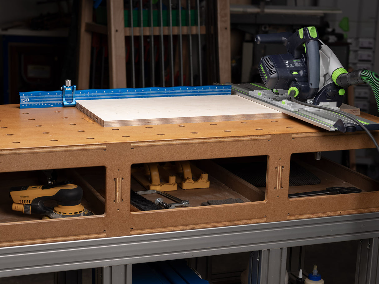 TSO Products 1200mm Multifunction Workbench Fence & Stop Set