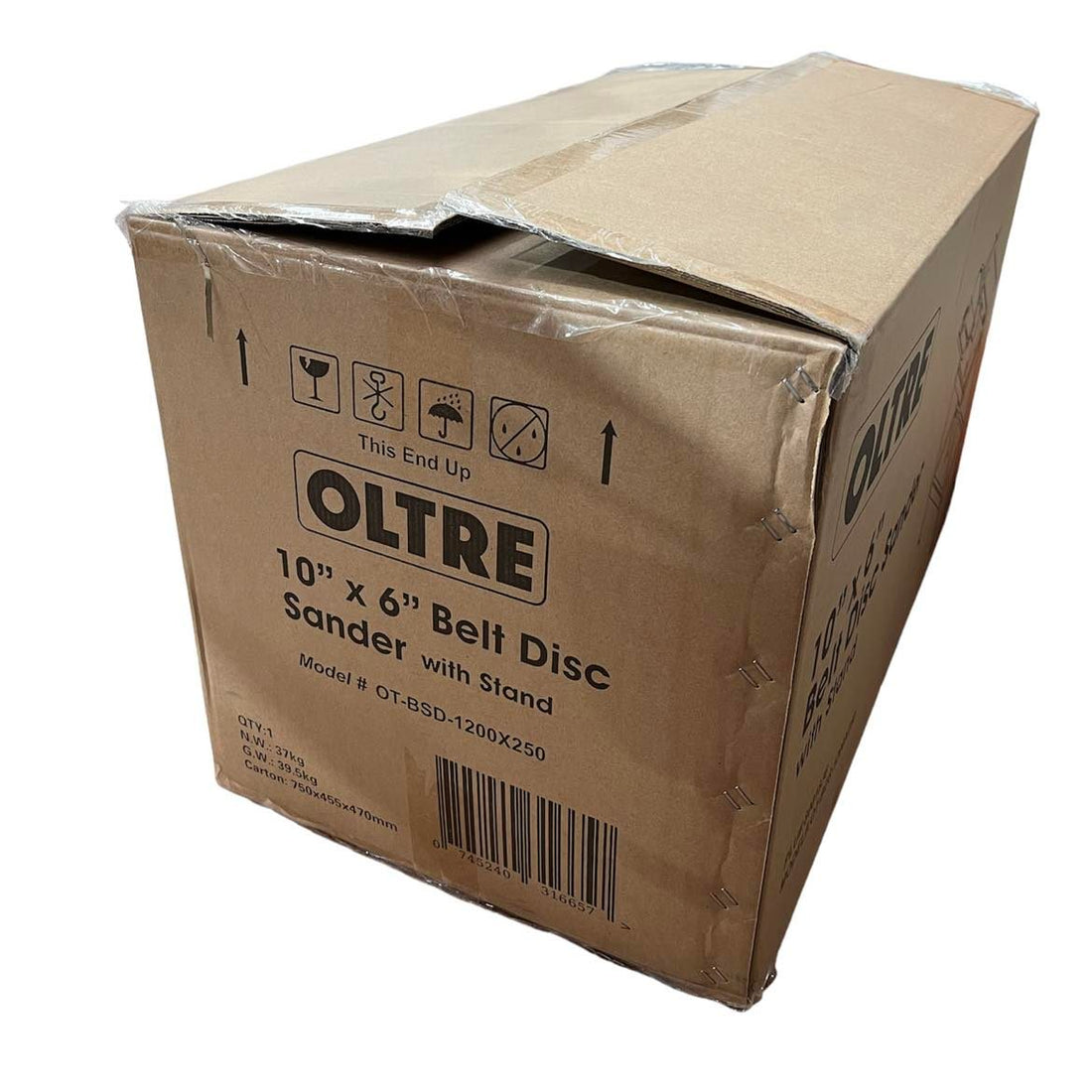 Oltre 150mm (6") x 1220mm (48") Belt & 250mm (10") Disc Sander With Stand OT-BDS-1200X250