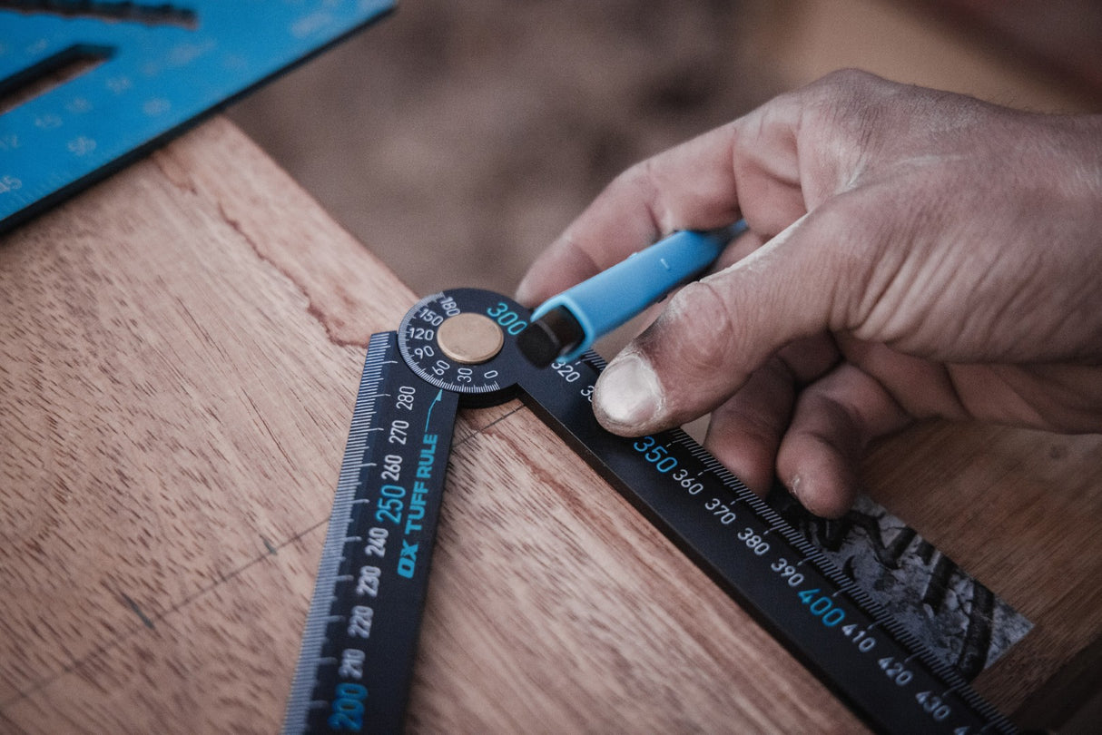 OX Pro Metric Tuff Rule Black - 1200mm