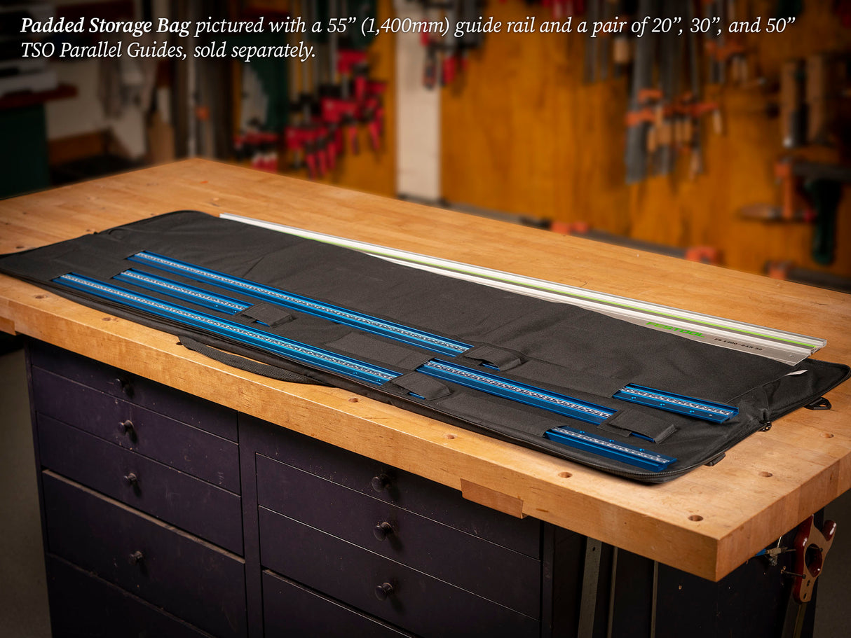 TSO Products Padded Storage Bag for Parallel Guides & Guide Rails Up to 55" (139cm)