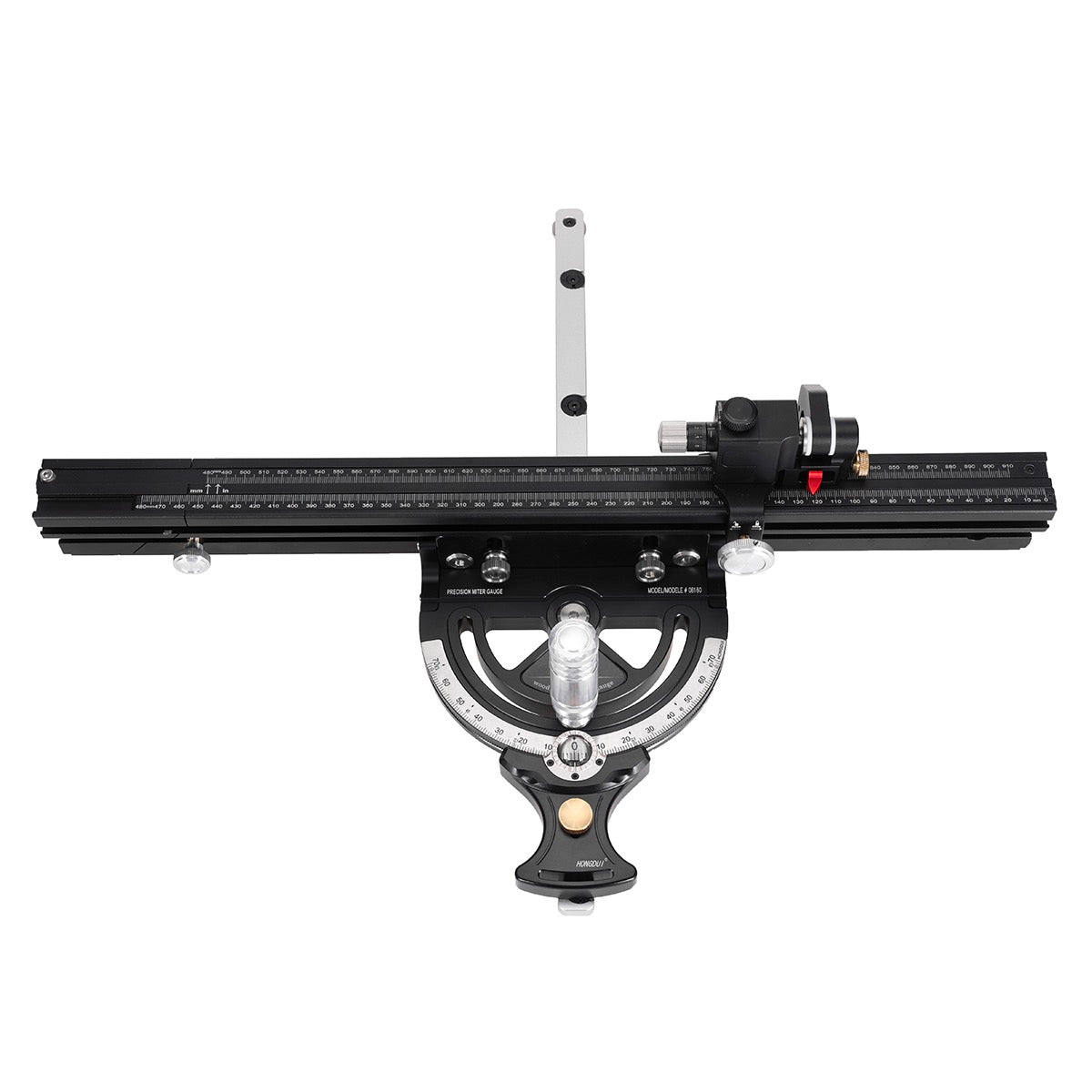 Precision Mitre Gauge Set Includes Extended Fence And 0.02mm Micro Adjustable Flip Stop - By Hongdui Tools