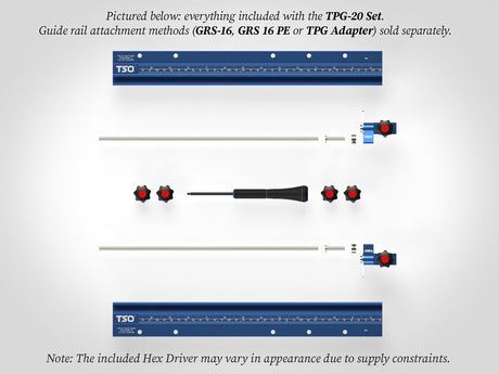 TSO Products 20”/508mm TPG Parallel Guide System - TPG-20 Set