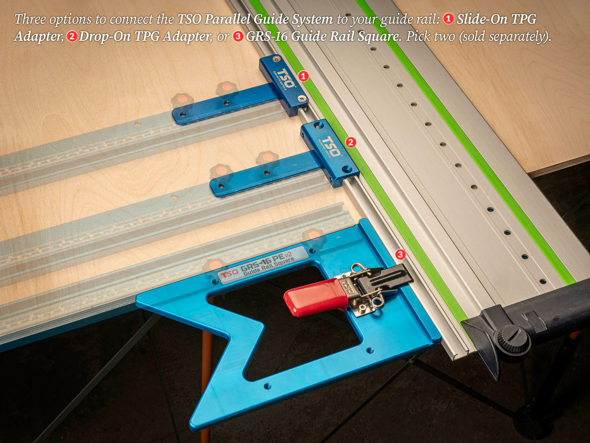 TSO Products 20”/508mm TPG Parallel Guide System - TPG-20 Set