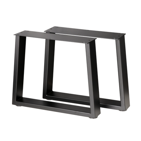 Trapezoid Coffee Table Legs Wide Bottom 430x500x410mm - 75x25mm