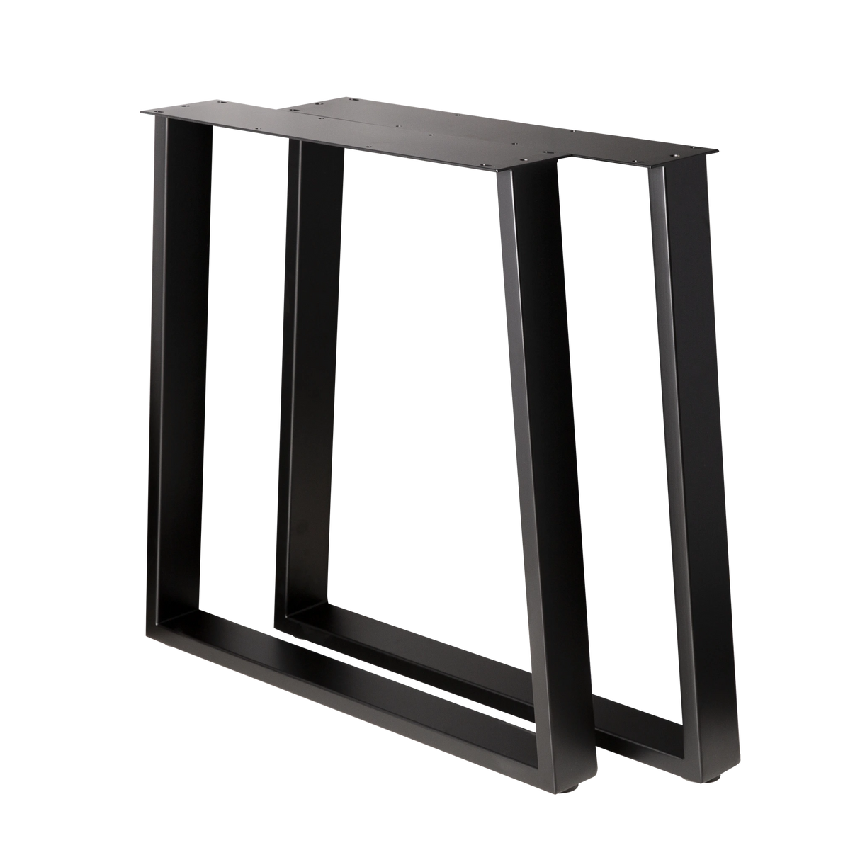 Trapezoid Dining Table Legs Wide Bottom 710x580x710mm - 75x25mm