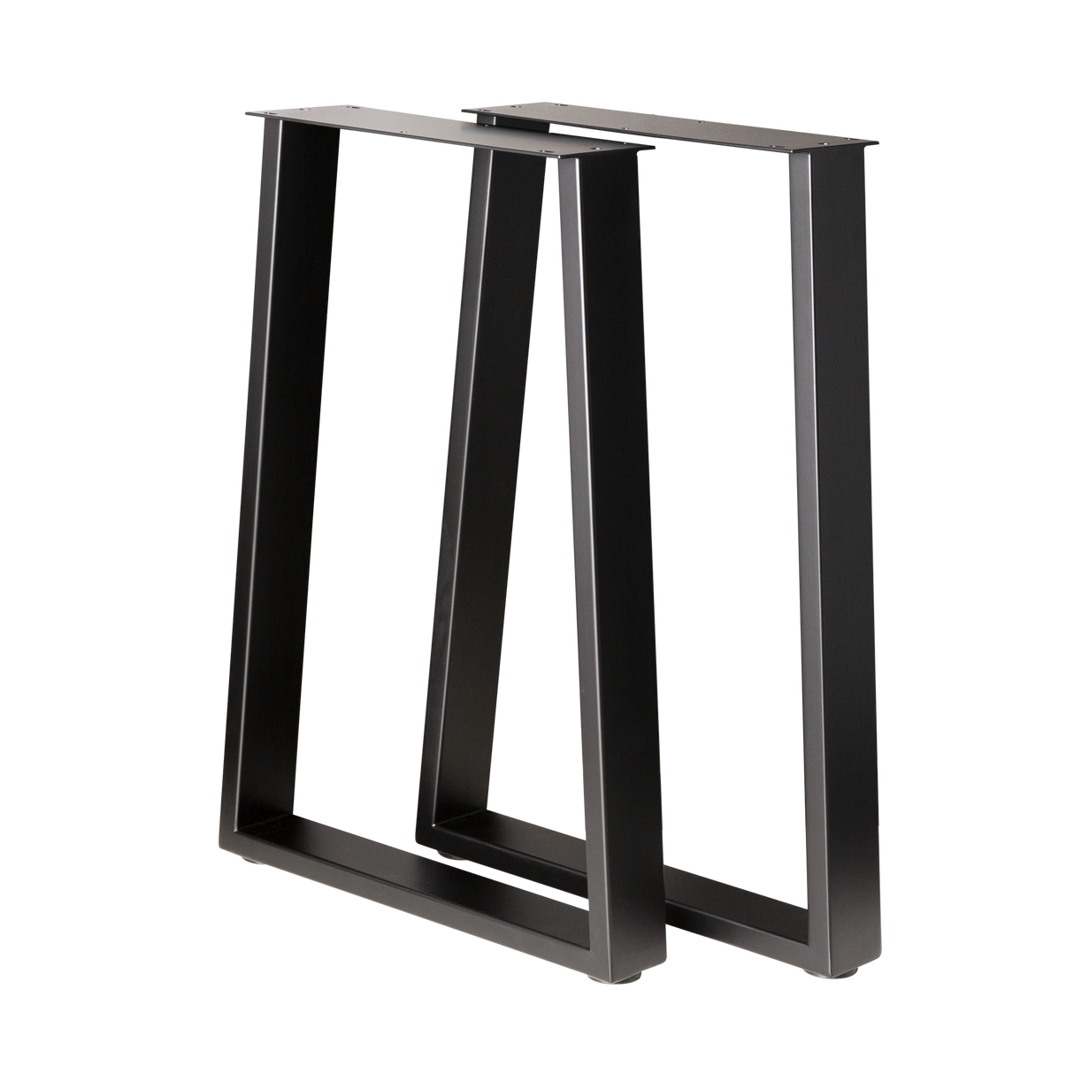 Trapezoid Desk Legs Wide Bottom 380x500x710mm - 75x25mm