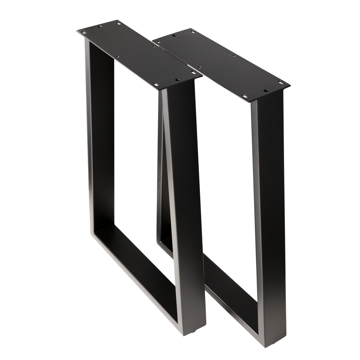 Trapezoid Desk Legs Wide Bottom 380x500x710mm - 75x25mm