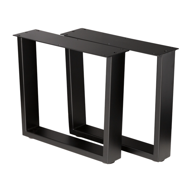 Trapezoid Coffee Table Legs Wide Top 460x430x410mm - 75x25mm