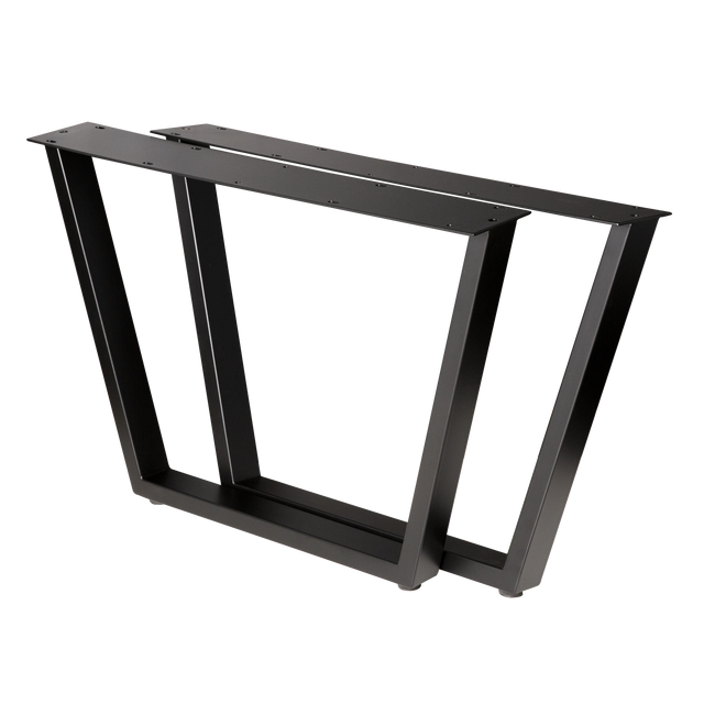Trapezoid Coffee Table Legs Extra Wide 710x460x460mm - 50x25mm