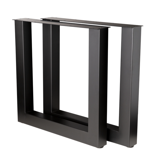 U Shape Dining Table Legs Heavy Duty 710x710x710mm - 80x80mm
