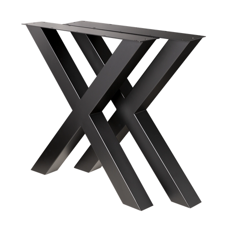 Cross Dining Table Legs Heavy Duty 710x710x710mm - 80x80mm